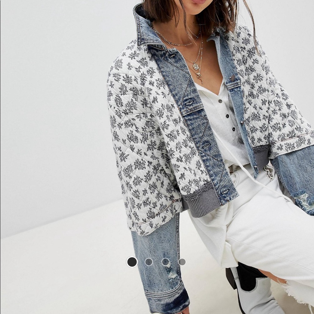 Ditsy Denim Jacket 🦋
